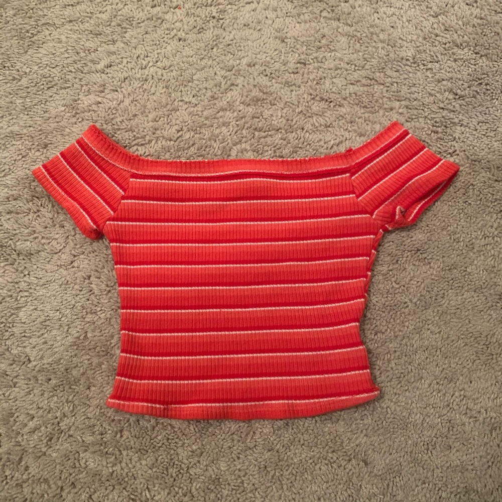 Off the shoulder crop top